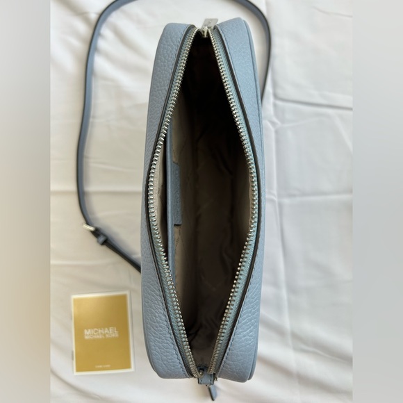 Michael Kors Crossbody Leather Purse Light Blue - Picture 7 of 11